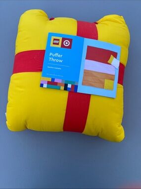 Lego x Target Yellow Orange Red Pink Puffer Throw